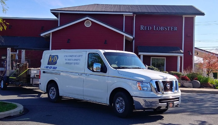 K And D Van At Red Lobster